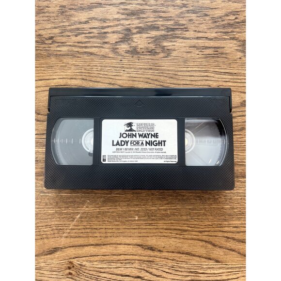 Lady For A Night 1942 VHS John Wayne Joan Blondell Drama Vintage Pre-Owned - Picture 3 of 4